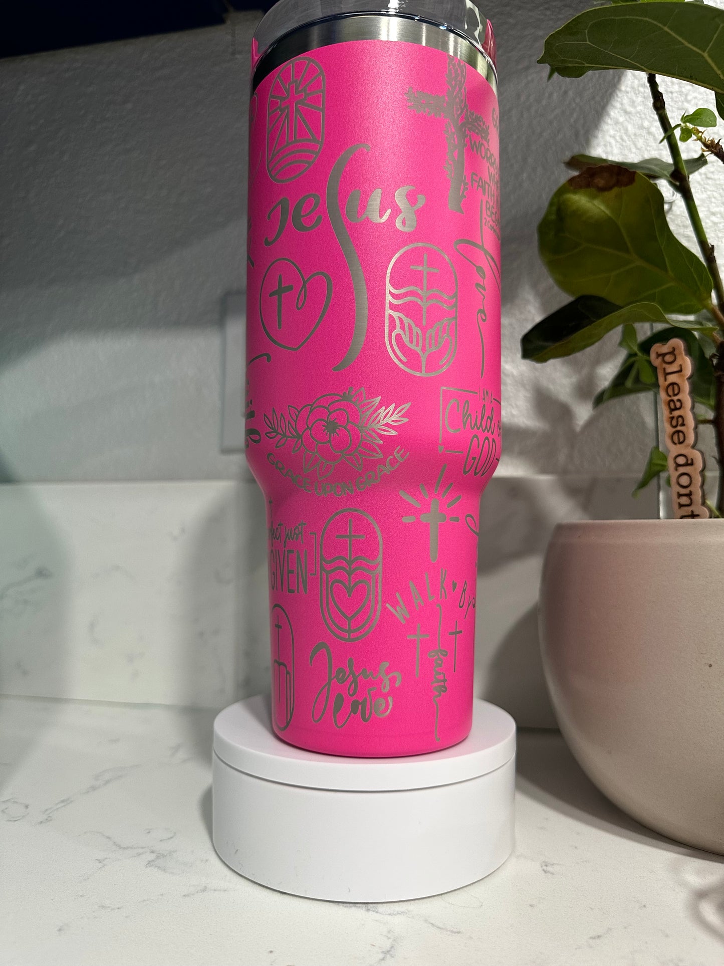 Saved By Grace Full Wrap 40 ounce Tumbler