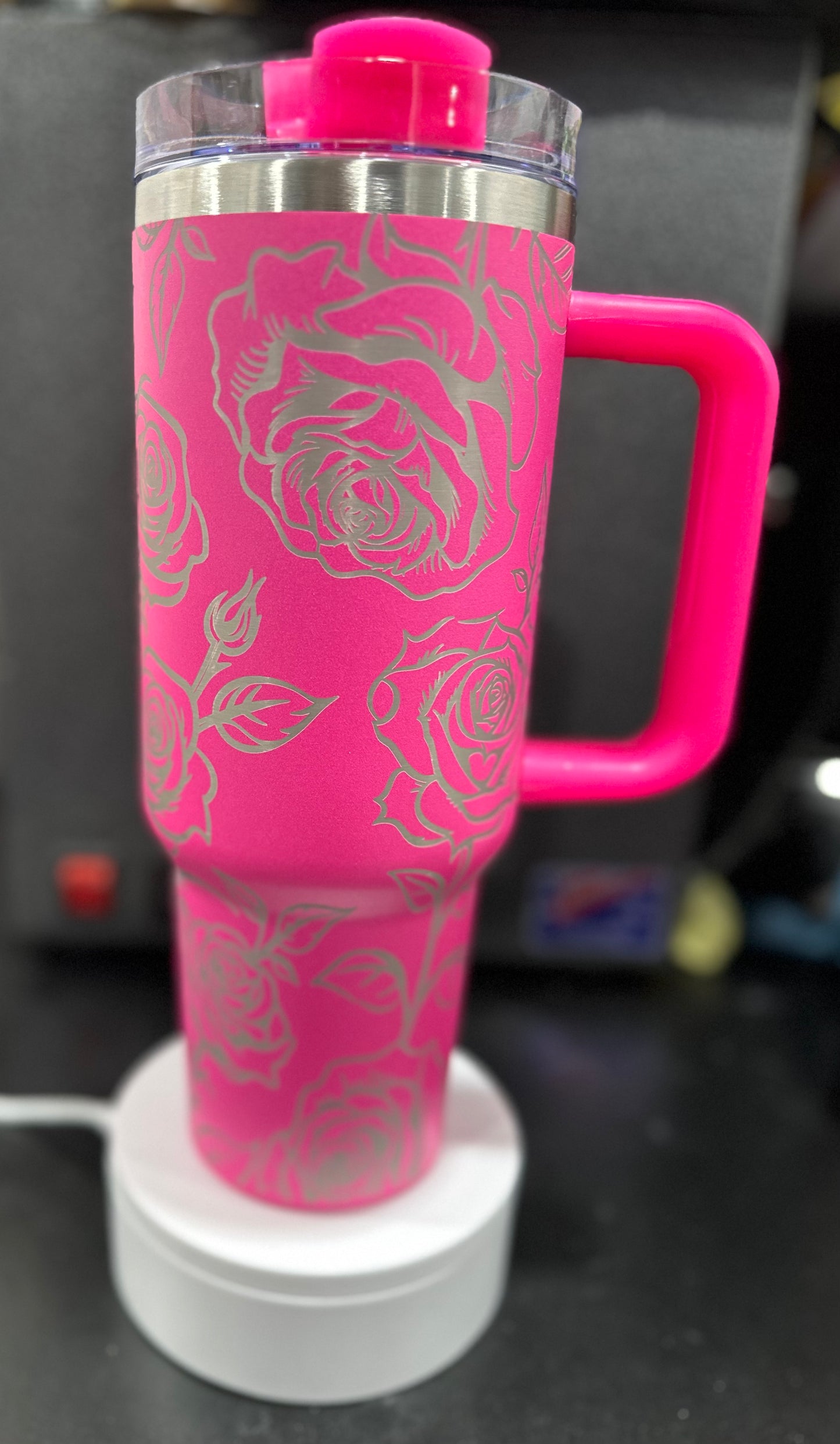 Roses full wrap 40 oz tumbler