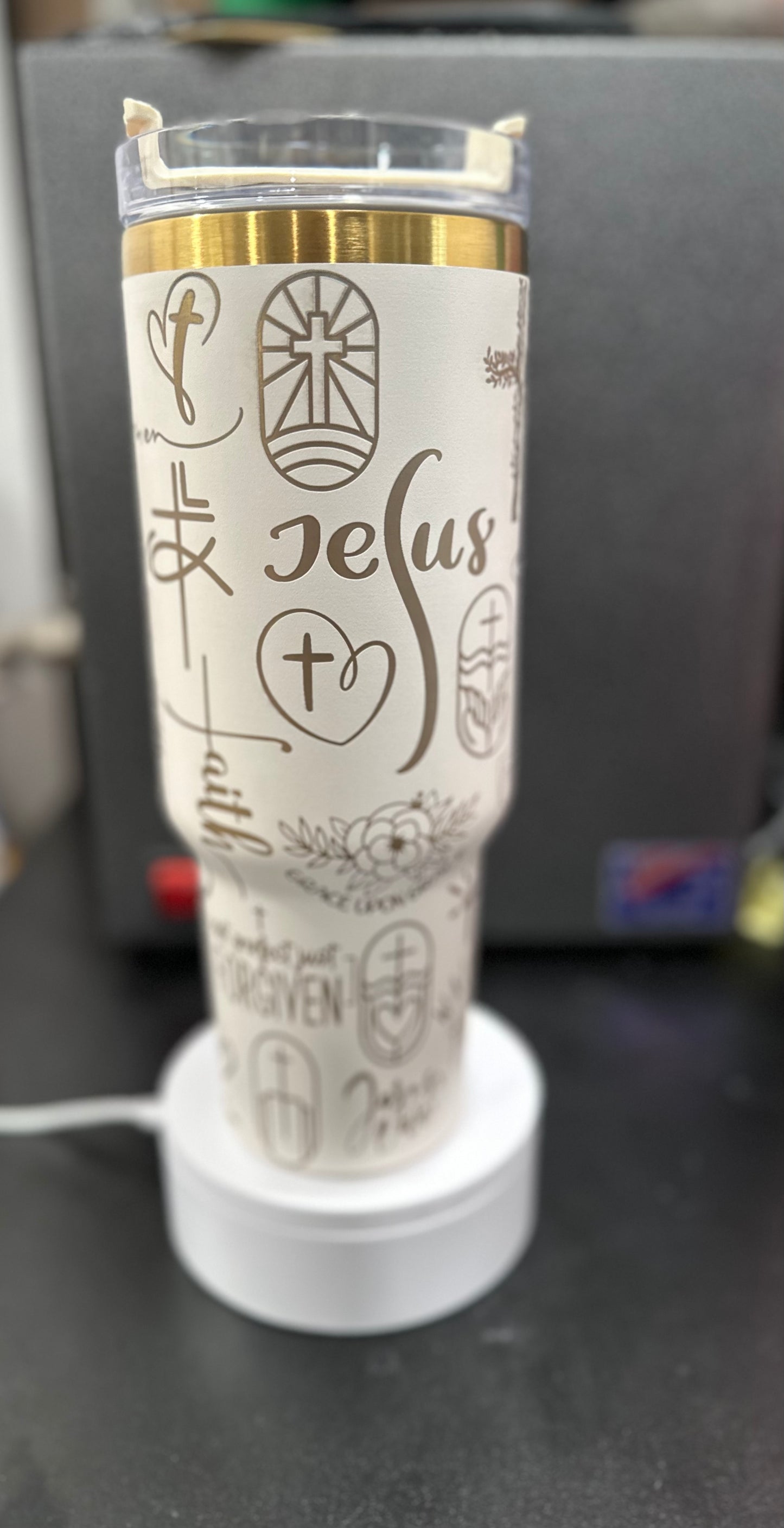 Saved By Grace Full Wrap 40 ounce Tumbler