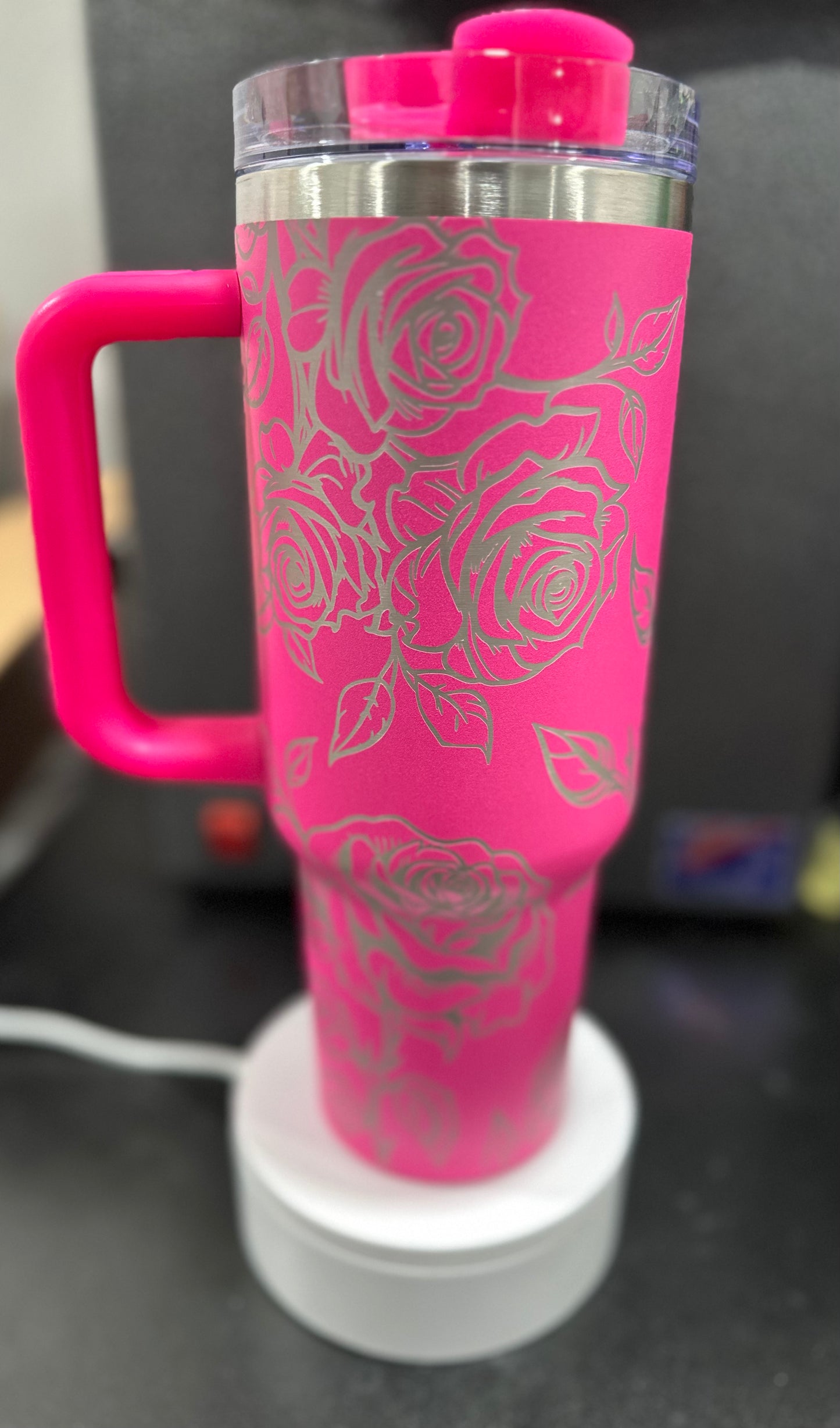 Roses full wrap 40 oz tumbler