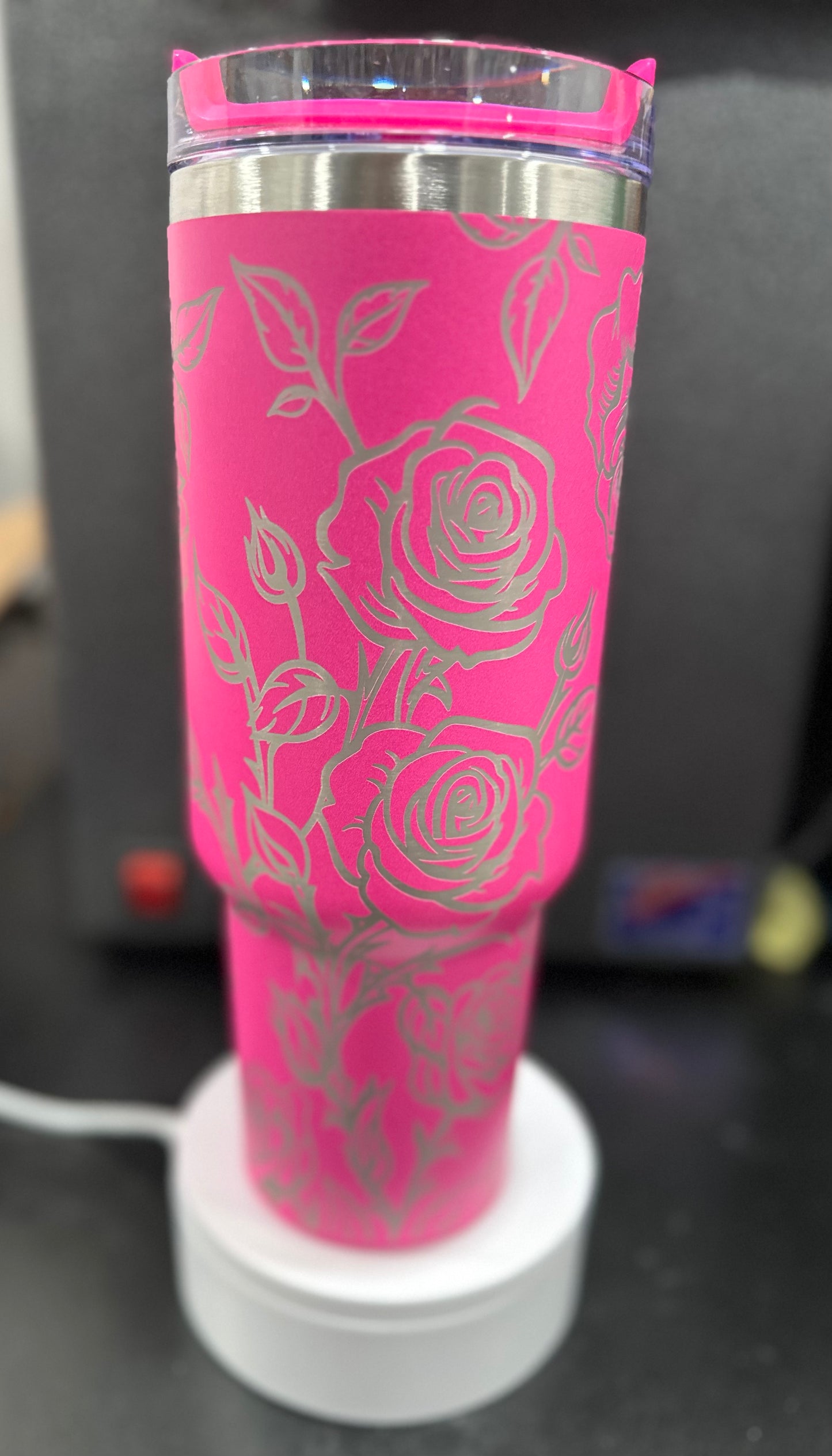 Roses full wrap 40 oz tumbler