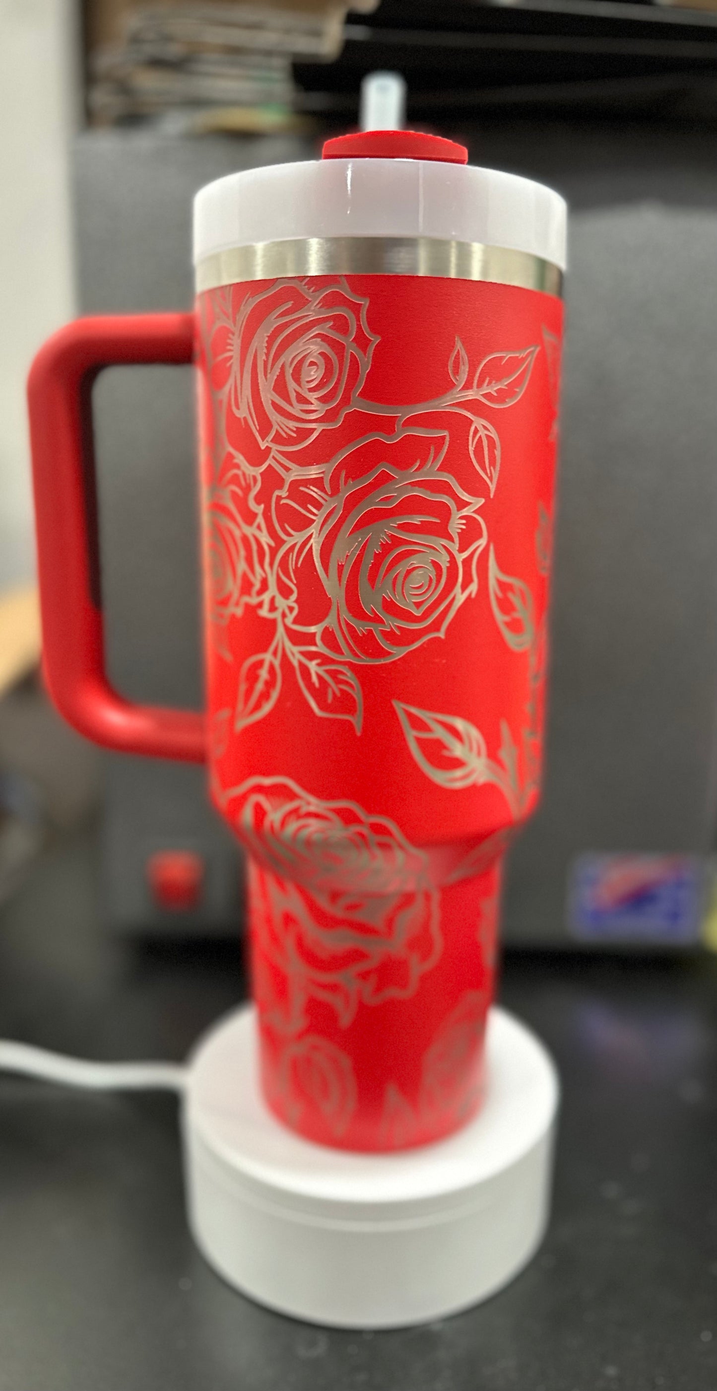 Roses full wrap 40 oz tumbler