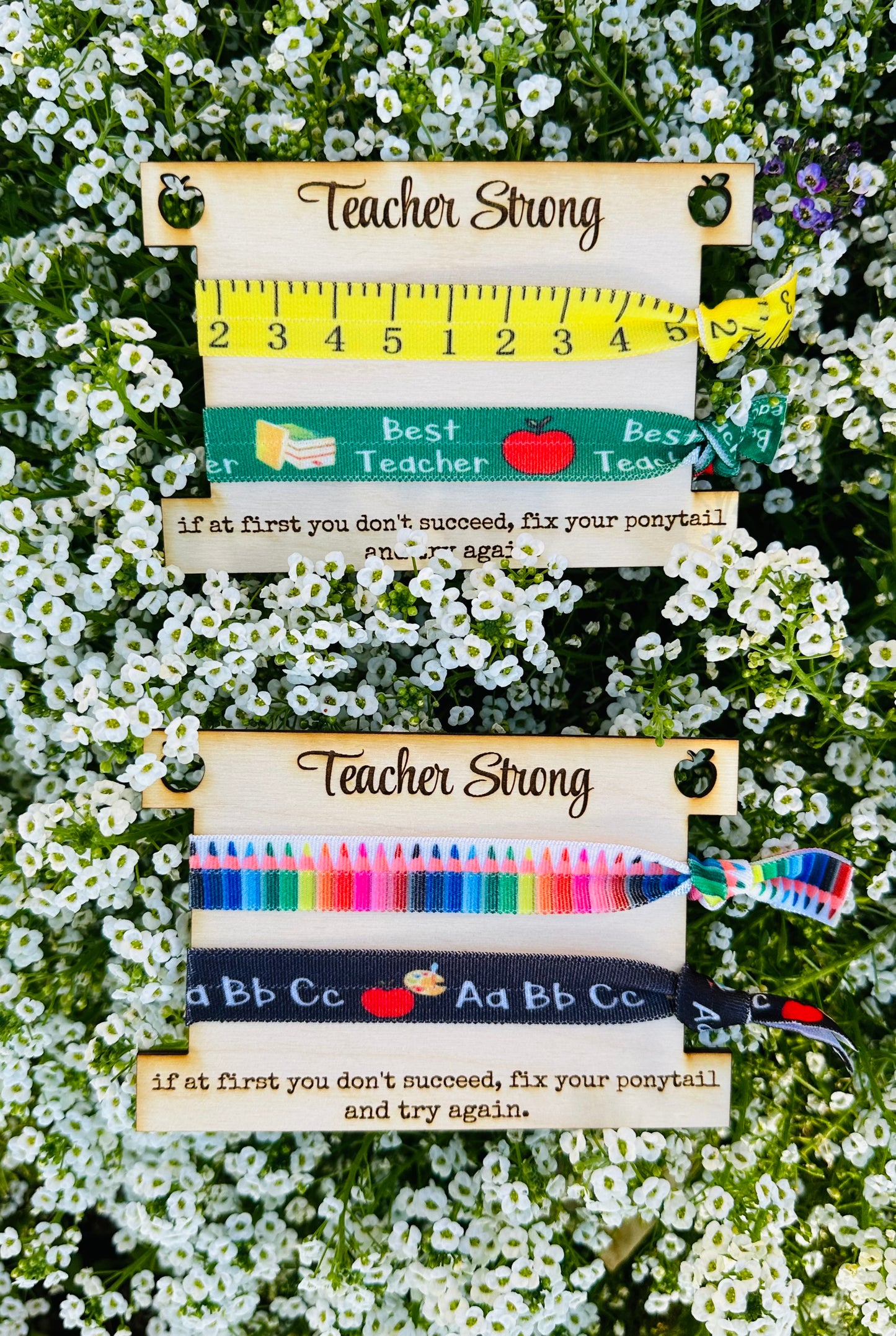 Teacher hair ties